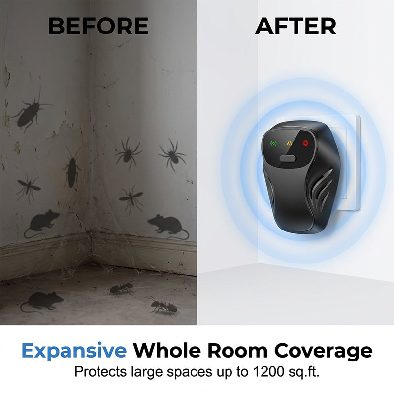 ⚡Hot Sales 57% OFF🔥Ultrasonic Pest Repeller with 4 Modes