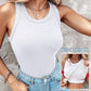 💖Last Day Special Price 💲29.99!!💖Ribbed Stretchy Tank Top with Shelf Bra