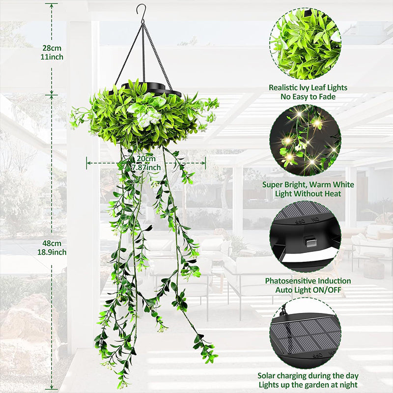 ⏳Time-Limited Special⏰Solar-Powered Hanging Milan Grass Light🌞💡