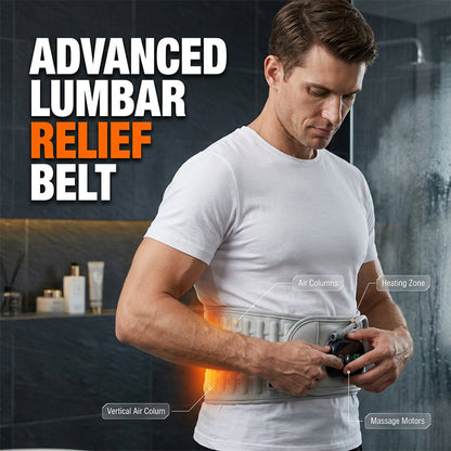 Inflatable Heating Waist Belt for Lumbar Support