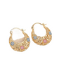 💐 Gold-Plated Crescent Moon Enamel Flower Earrings – Affordable Luxury, Versatile ✨