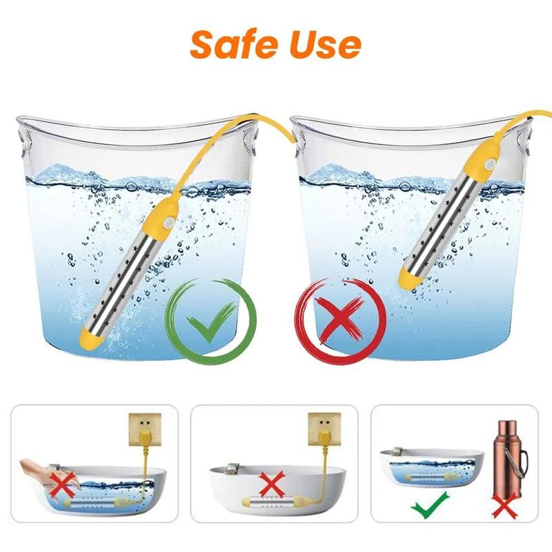 📢📢57% OFF !! ⏰Safe Anti-Scald Immersion Heater for Travel & Home