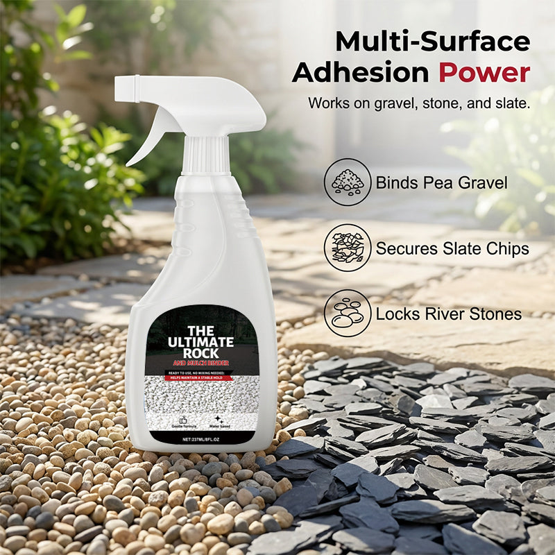 50% OFF Spray-On Rock & Mulch Binder | Heavy-Duty Landscape Gravel Fixer