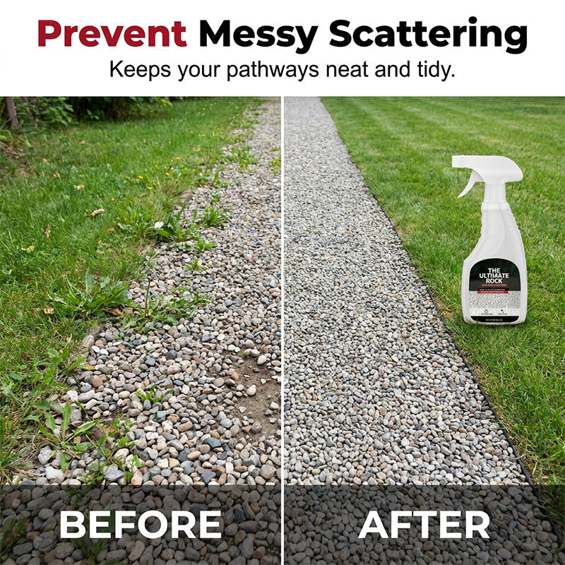 50% OFF Spray-On Rock & Mulch Binder | Heavy-Duty Landscape Gravel Fixer