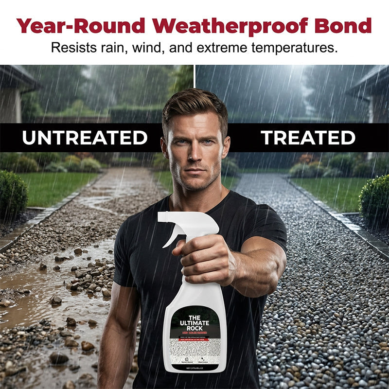 50% OFF Spray-On Rock & Mulch Binder | Heavy-Duty Landscape Gravel Fixer