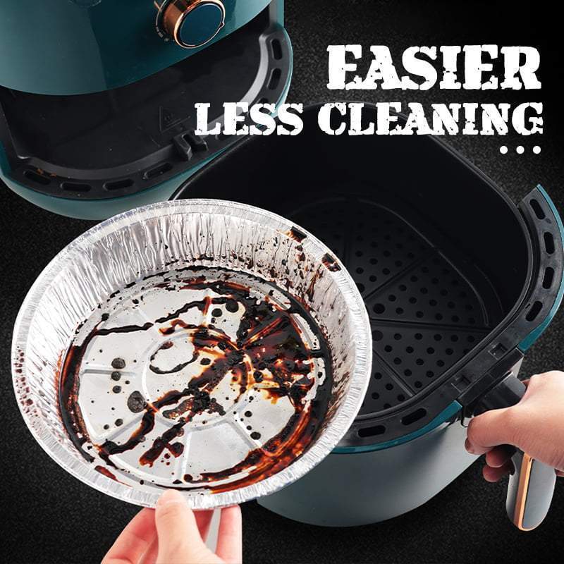 Oil-resistant round aluminium foil trays