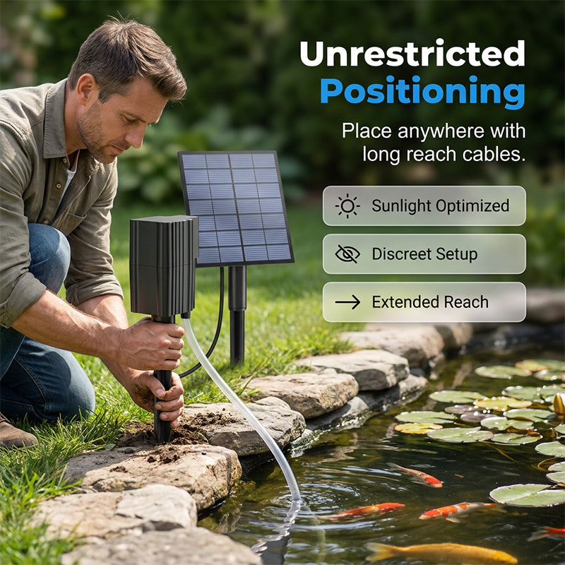 🌞 50% OFF NOW! 💧 Solar Pond Aerator with Air Pump – Solar Powered, High-Efficiency Panel & Easy Installation – Promotes Healthy Fish & Clear Water 🐟