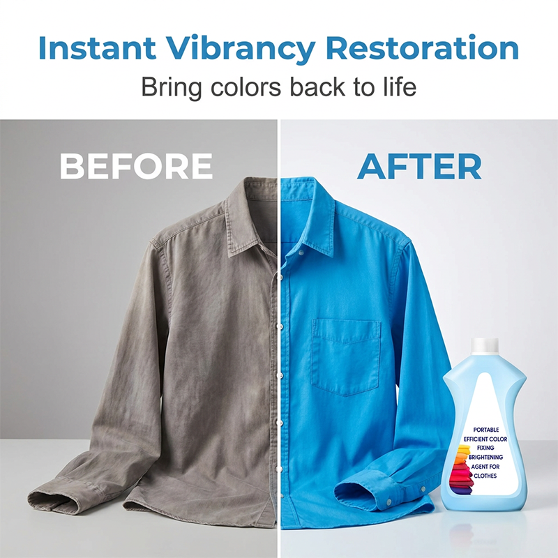 Portable Efficient Color Fixing ＆ Brightening Agent For Clothes