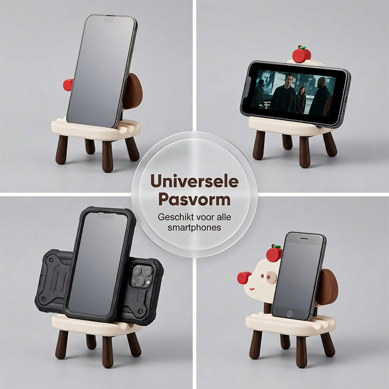 Cute cartoon chair phone holder