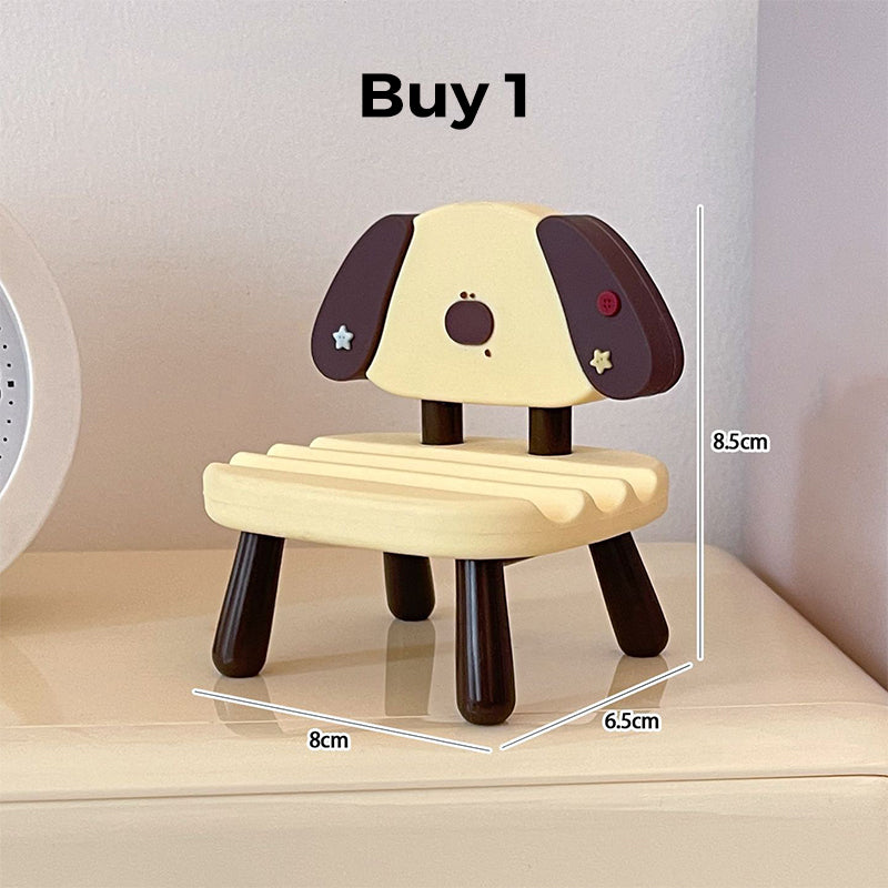 Cute cartoon chair phone holder