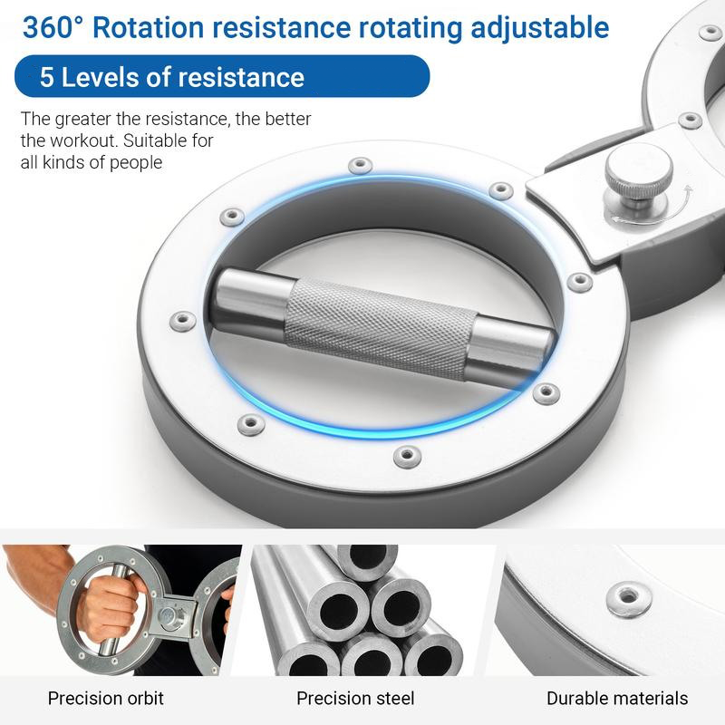 💪50% OFF🏋️ Arm & Chest Exerciser – 360° rotating grips, 12LB resistance, compact for home or office.