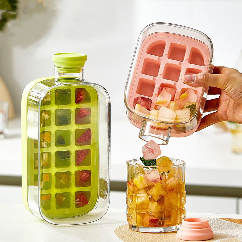 Press-To-Cold Ice Cube Mold&Kettle
