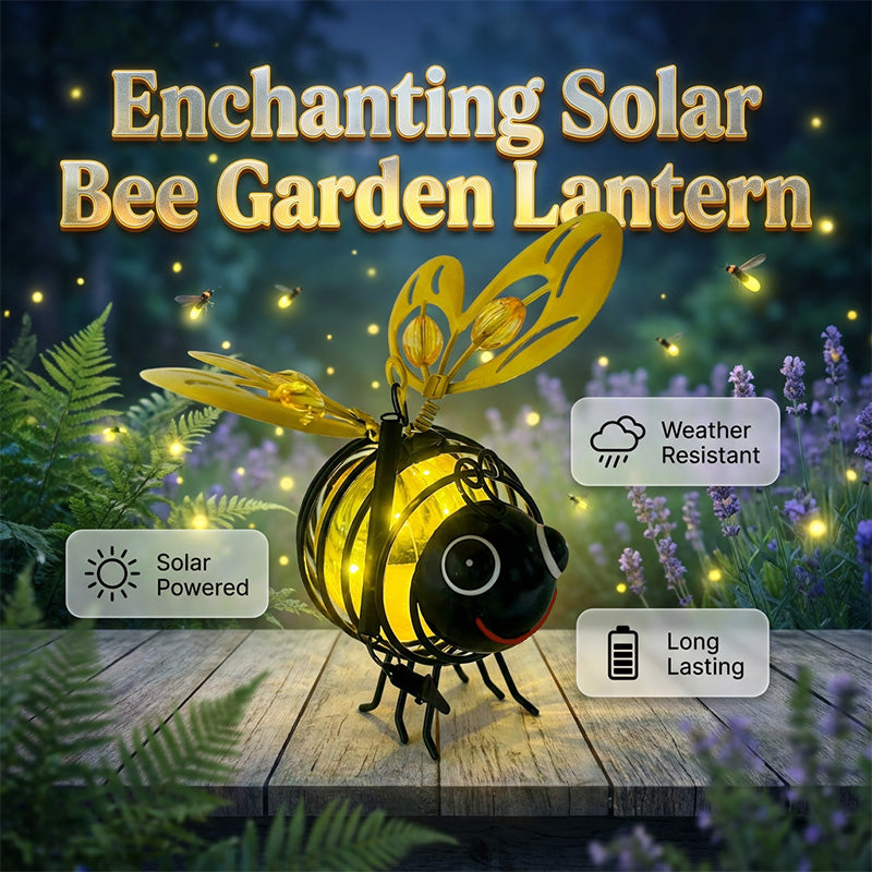🐝 Solar-powered hanging light with a bee for outdoor use – The perfect gift for plant lovers, moms, or simply anyone who loves to smile ❤️