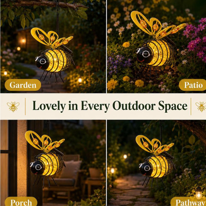 🐝 Solar-powered hanging light with a bee for outdoor use – The perfect gift for plant lovers, moms, or simply anyone who loves to smile ❤️