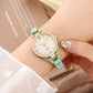 Luxury Chic Thin Band Women Watch Vintage Leather Strap Quartz Wrist Watch