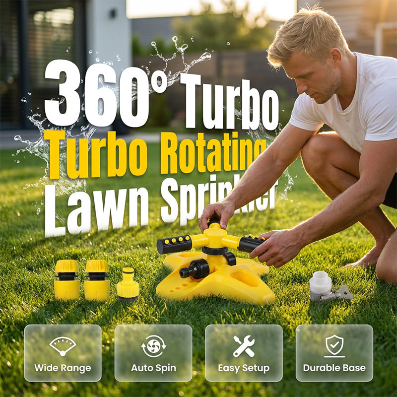 360-Degree Automatic Rotating Lawn Sprinkler
