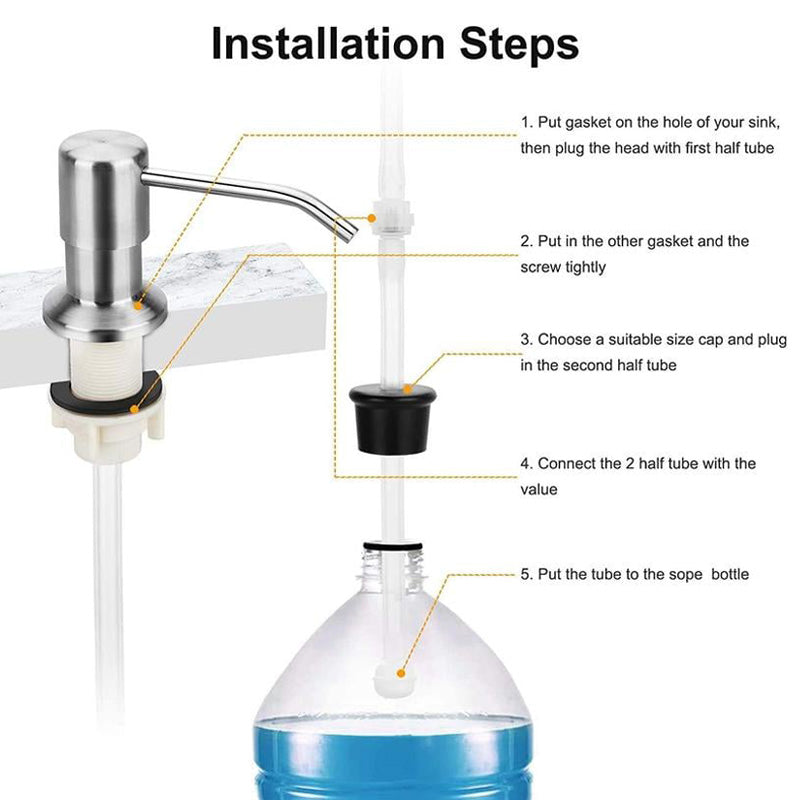 🧴 LIMITED-TIME 57% OFF! ✨ Sink Soap Dispenser Extension Tube Kit – Connects to Bulk Containers, Smooth Pump, Universal Fit 🚰