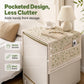 💖LAST DAY SALE!!💖✨Cotton Linen Refrigerator Dust Cover with Pockets