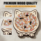 Adorable Cat-Shaped Wooden Jigsaw Puzzle