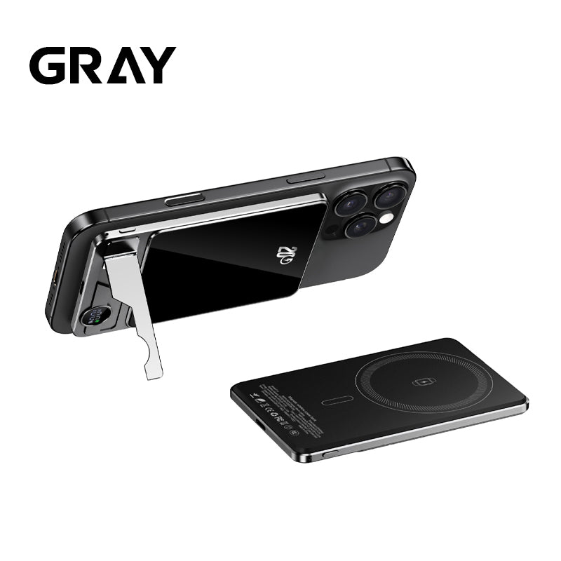 ⌛ Ultra Thin Magnetic Portable Charger with Stand