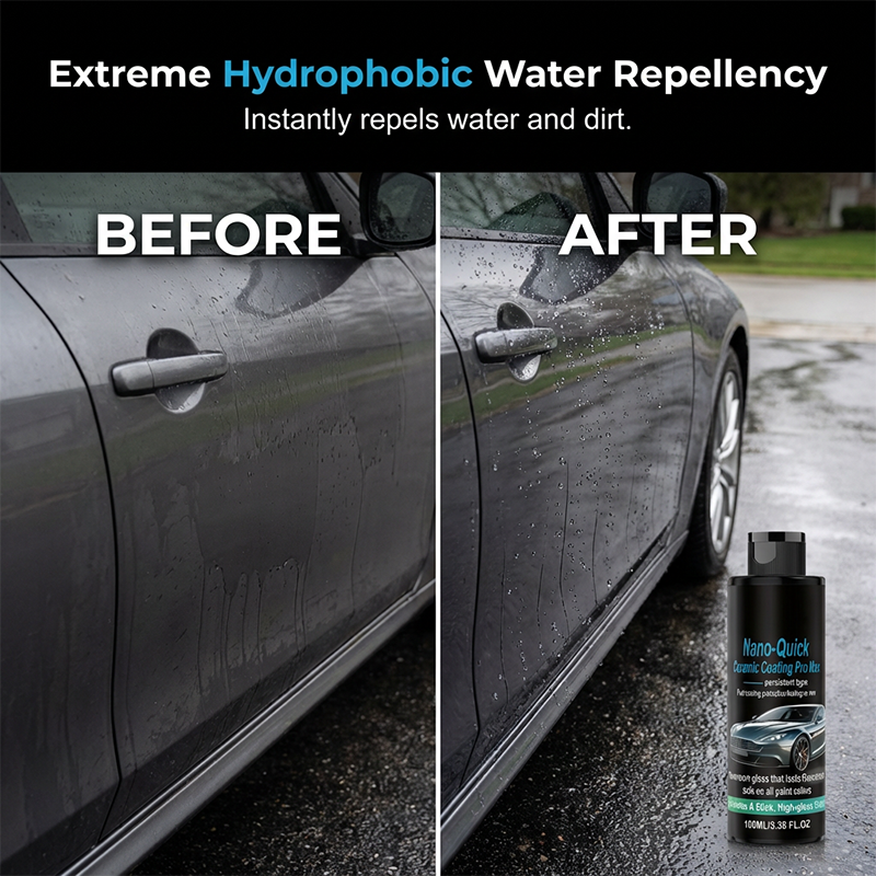 🔥50K+ SOLD! 🚗50% OFF! Nano Ceramic Spray – Deep Gloss & Water-Beading Protection, Spray & Wipe Easy Car Finishing Step 💧