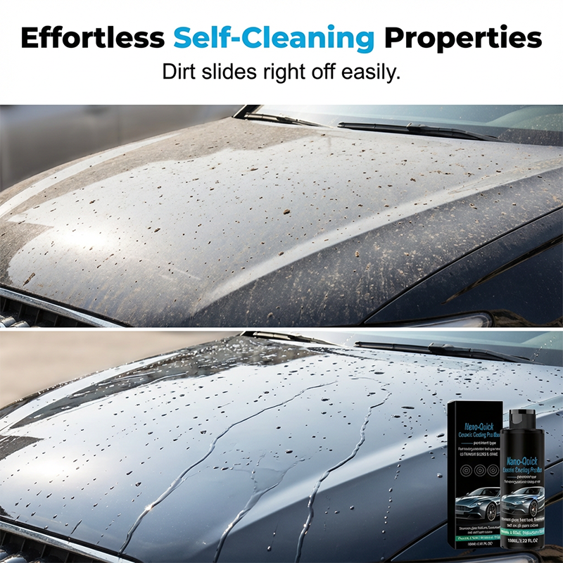 🔥50K+ SOLD! 🚗50% OFF! Nano Ceramic Spray – Deep Gloss & Water-Beading Protection, Spray & Wipe Easy Car Finishing Step 💧