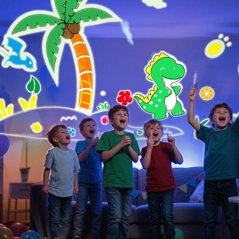 2-in-1 Galaxy Projector Night Light with Projection Films