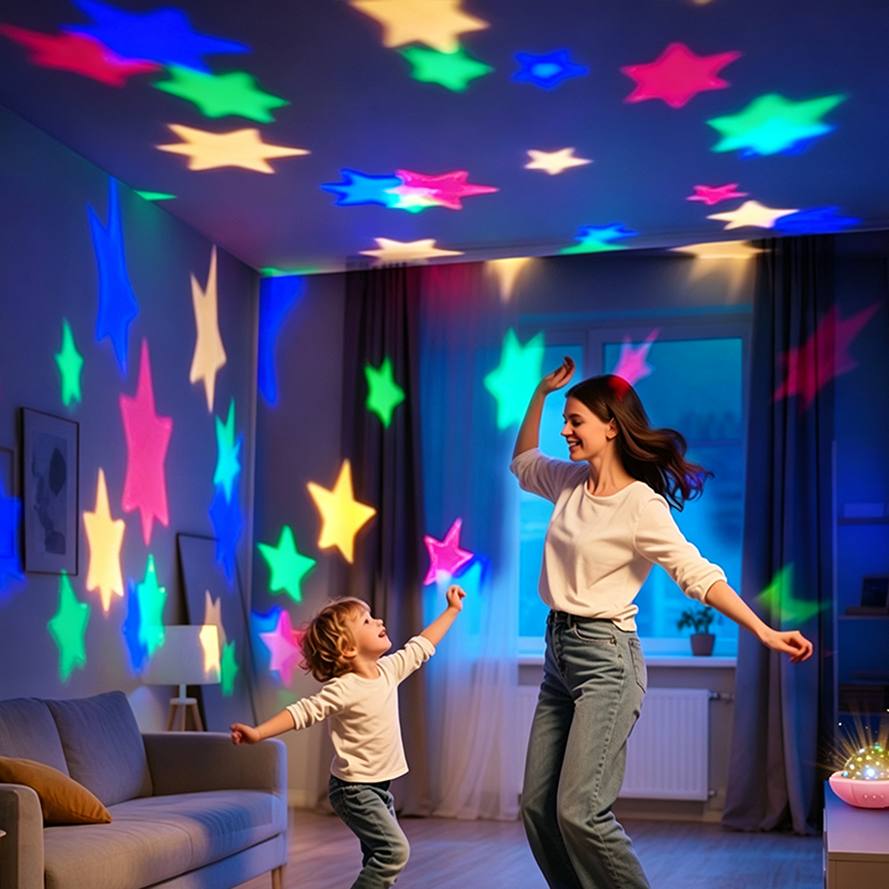 2-in-1 Galaxy Projector Night Light with Projection Films