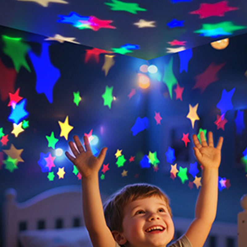 2-in-1 Galaxy Projector Night Light with Projection Films