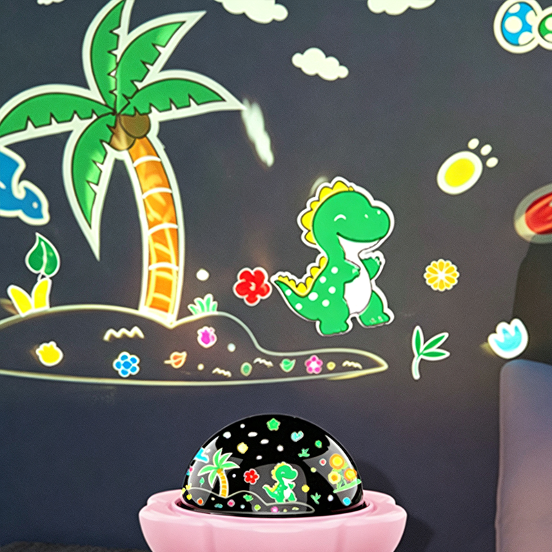 2-in-1 Galaxy Projector Night Light with Projection Films