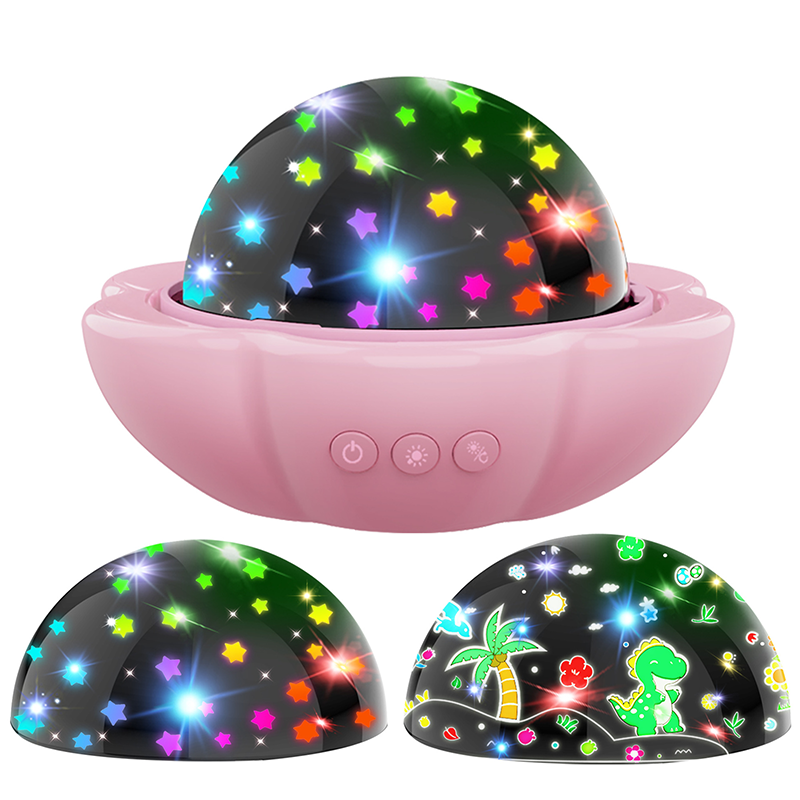 2-in-1 Galaxy Projector Night Light with Projection Films