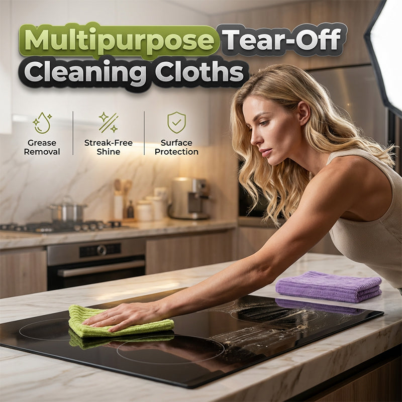 Tear-Off Cleaning Cloth Roll – Ultra-Absorbent & Lint-Free Sheets