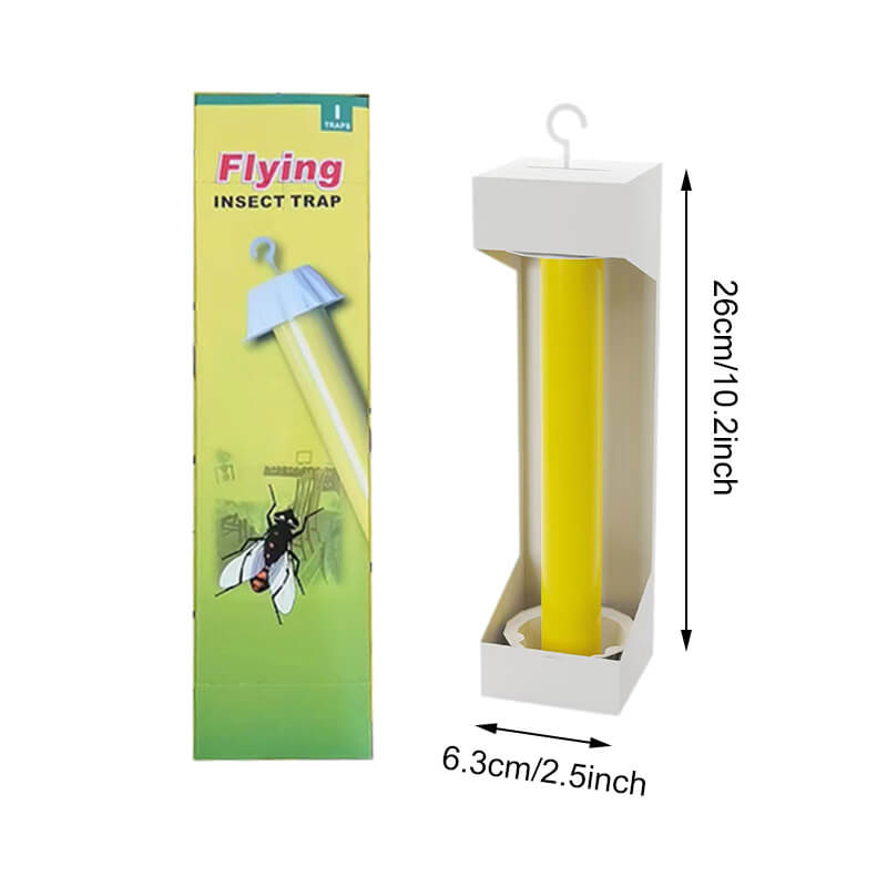 🟡 Dual-Shape & Weatherproof! Garden Sticky Trap – T-Flag & Ribbon, Bright Yellow for Whiteflies & Fungus Gnats ✨