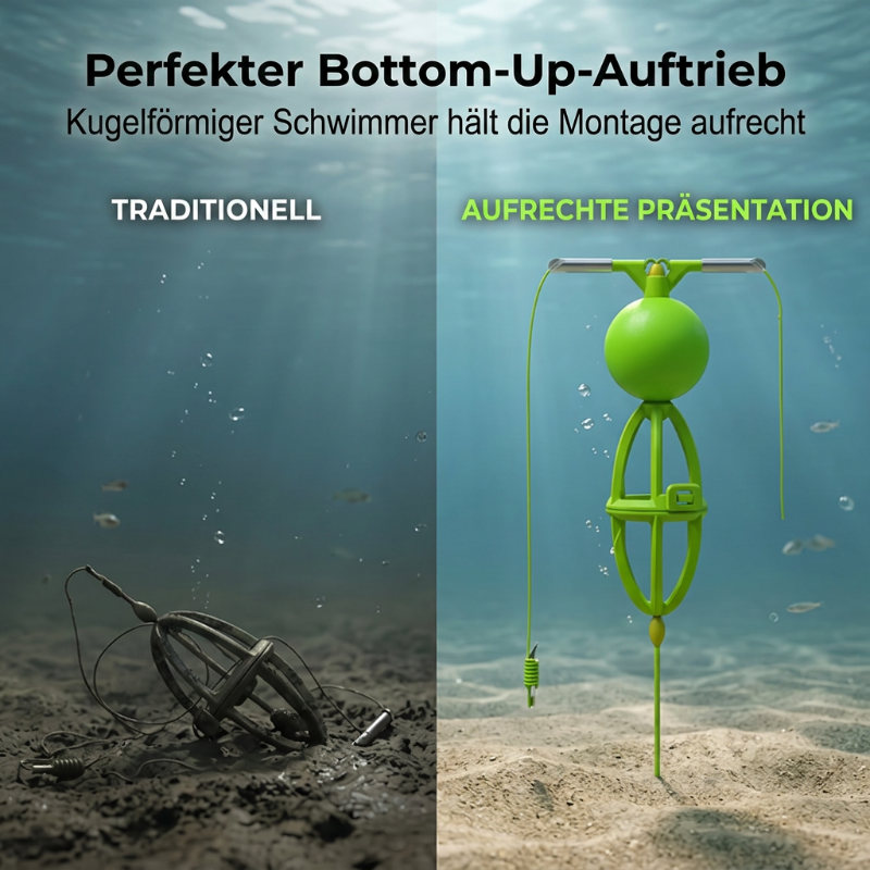 🔥Hot Sale 50% OFF🔥 Stop Untangling Your Rig Mid-Cast! Tangle-Free Bottom-Up Feeder Basket – Weighted Base, Stays Upright, Bait Cloud in 3 Sec 🎣