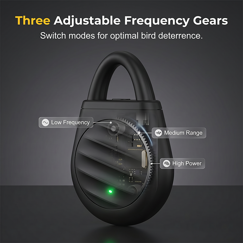 🐦No more trouble from birds, beasts and locusts！Portable Ultrasonic Bird Repellent Keychain