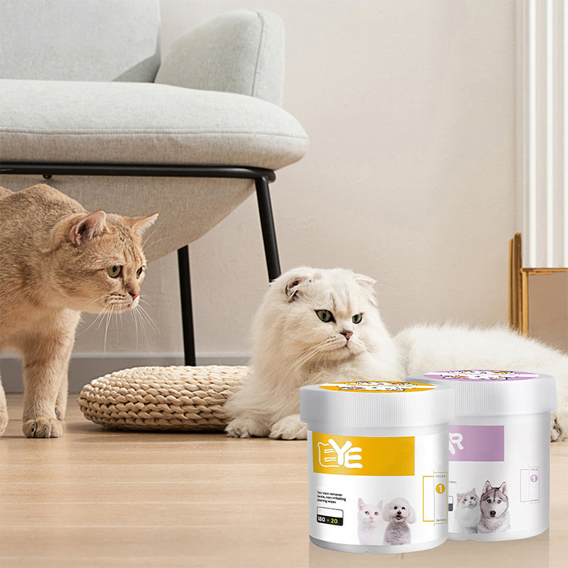 ✨️Surprise 57% Off！🐈🐕Keeping your furry friend clean matters！Natural Plant-Based Cleaning Wipes for Pet Eyes and Ears