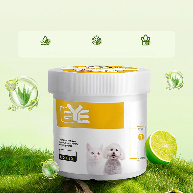 ✨️Surprise 57% Off！🐈🐕Keeping your furry friend clean matters！Natural Plant-Based Cleaning Wipes for Pet Eyes and Ears