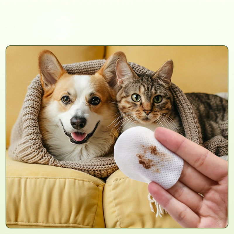 ✨️Surprise 57% Off！🐈🐕Keeping your furry friend clean matters！Natural Plant-Based Cleaning Wipes for Pet Eyes and Ears