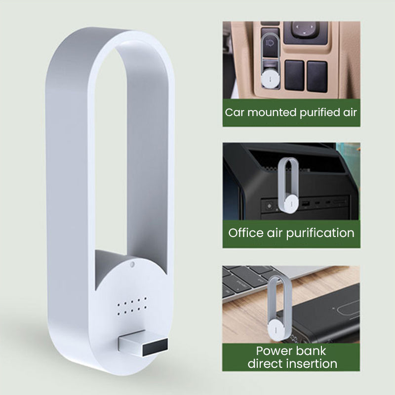 Portable USB Negative Ion Air Purifier with Low Noise