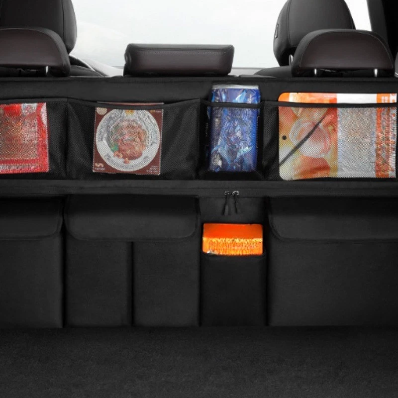 🚗 LIMITED-TIME 50% OFF! 📦 Car Trunk Storage Bag, Hanging Organiser – Spacious, Durable, Easy Mount 🧺