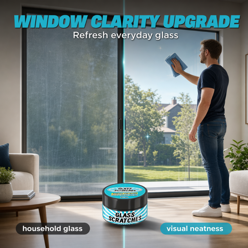 🔥Hot Sale 57% OFF🔥 Multi-Purpose Glass Scratch Repair Paste – 50g, for Windows, Mirrors & Car Glass