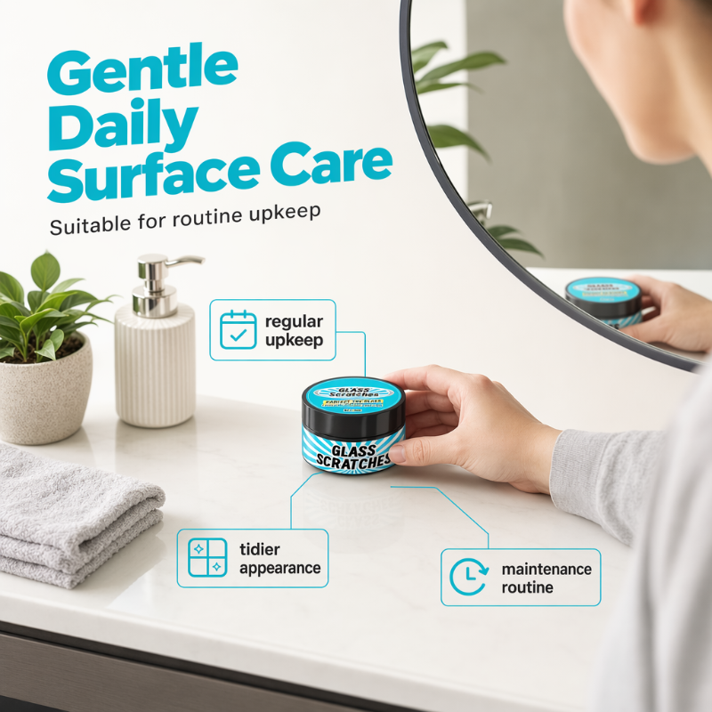 🔥Hot Sale 57% OFF🔥 Multi-Purpose Glass Scratch Repair Paste – 50g, for Windows, Mirrors & Car Glass