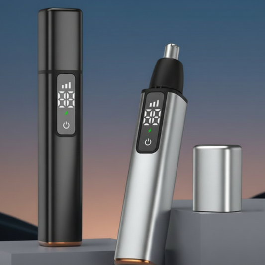 Rechargeable Electric Nose Hair Trimmer with Digital Display