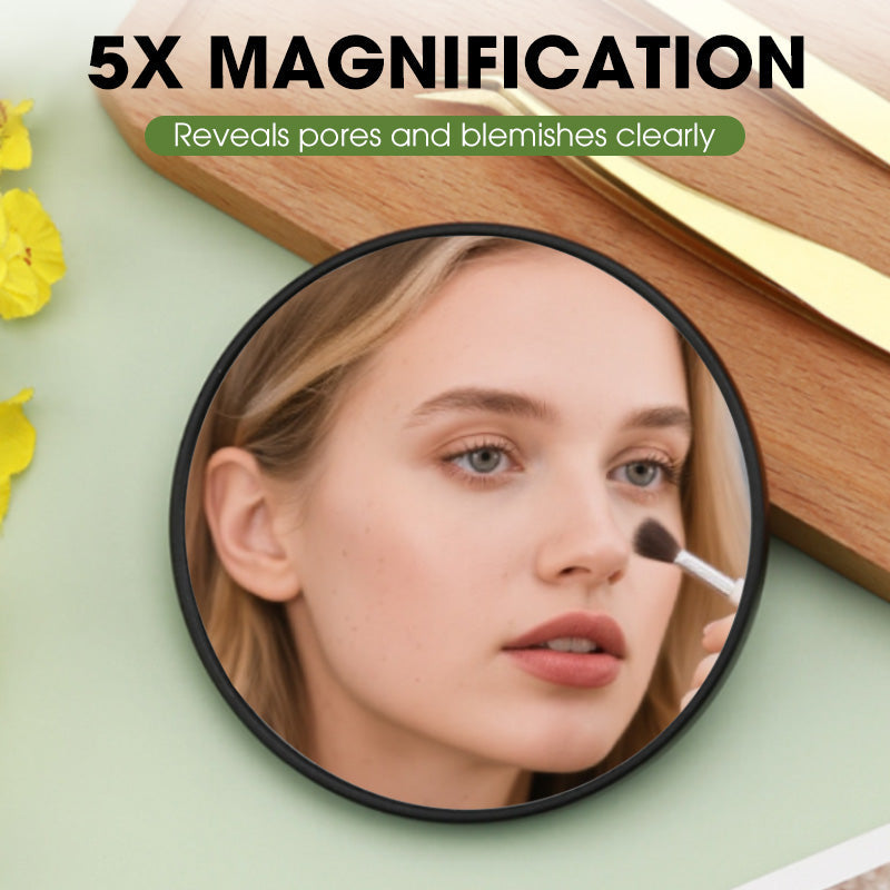 5X Magnifying Mirror with Suction Cups