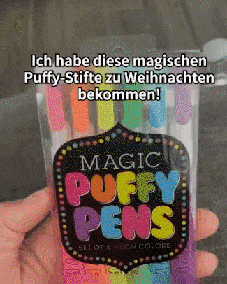 🎁 Best gift - Magic Puffy Pens