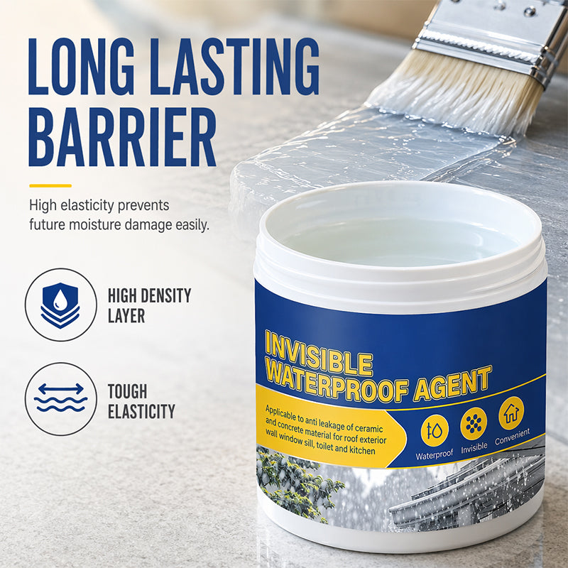 Invisible Waterproof Sealant – Clear, Brush-On, Quick-Dry, for Roof Wall Sink