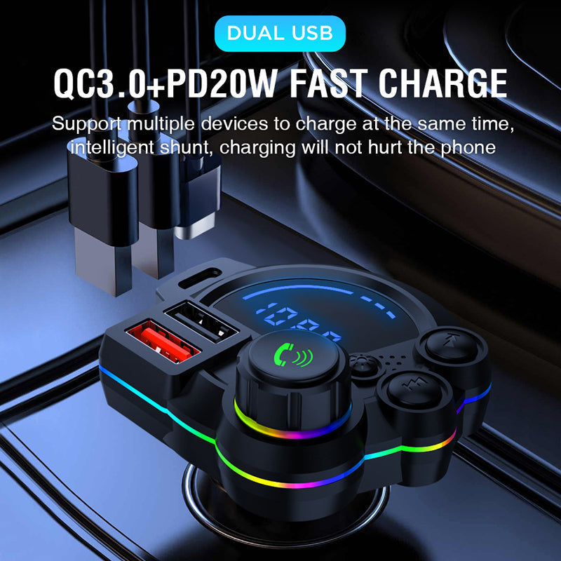📢📢50% OFF !! ⏰Dual Fast-Charging Car FM Transmitter