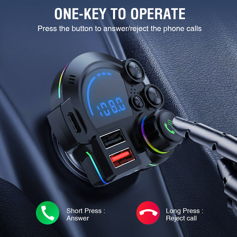📢📢50% OFF !! ⏰Dual Fast-Charging Car FM Transmitter