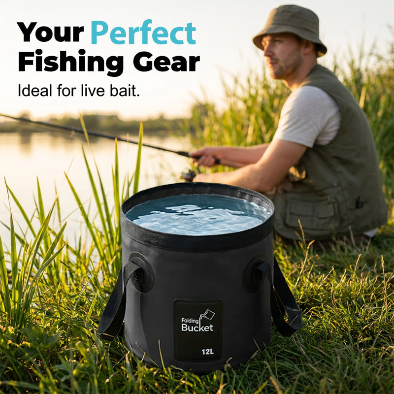 Collapsible Fishing Bucket Portable
