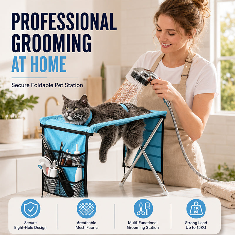 🐕✂️ 2026 Sale — Over 24,500 Sold! 🛁2‑in‑1 Foldable Pet Grooming Bed